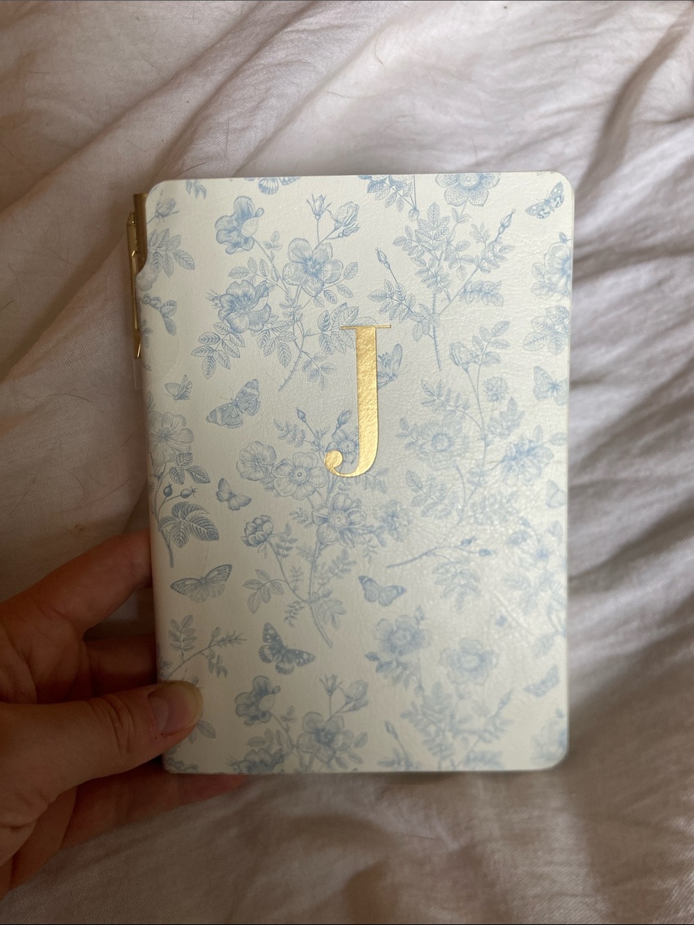 Monogrammed 'J' Floral Notebook